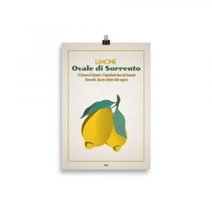 Poster Decoration cuisine " Citron de Sorrente"