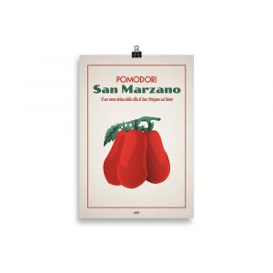 Poster décoration vintage "Tomates de Saint Marzano"