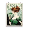 Poster 'Genépi' au style d'Alphonse Mucha - Affiche vintage artistique.