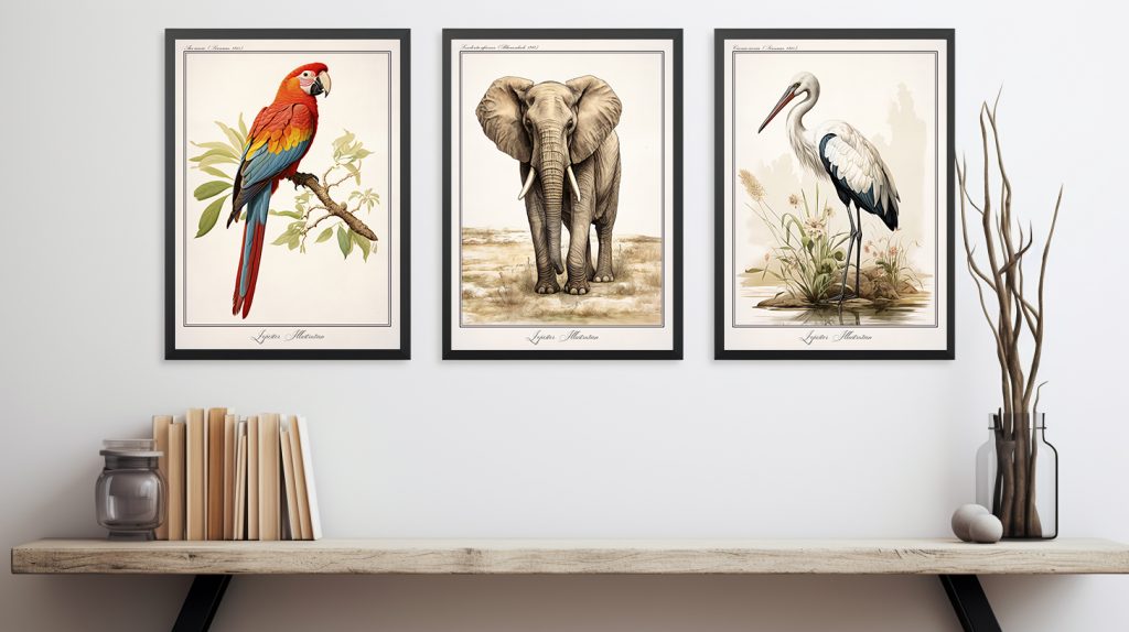 Collection 'Déco Naturaliste' - Élégance artistique du 19e siècle