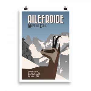 Vintage Poster: The Chamois of Brèche des Écrins