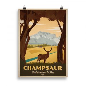 Vintage Poster: Champsaur, Descending the Drac River