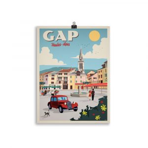 Vintage Travel Poster "Gap, Hautes Alpes"