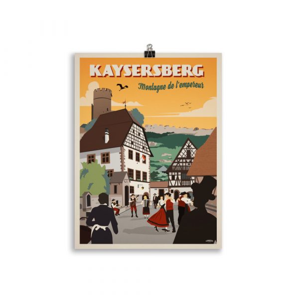 Travel Vintage Poster "Kaysersberg, Montagne de l’Empereur" - Image 2