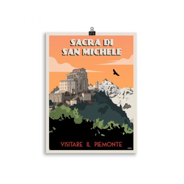 Vintage Travel Poster "Sacra di San Michele, Visitare il Piemonte" – Italy - Image 2