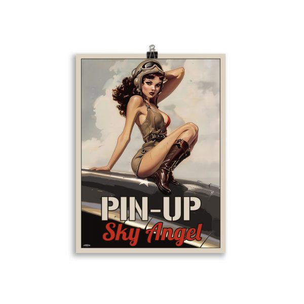 Poster Pin-Up Rétro "Sky Angel" – Image 2