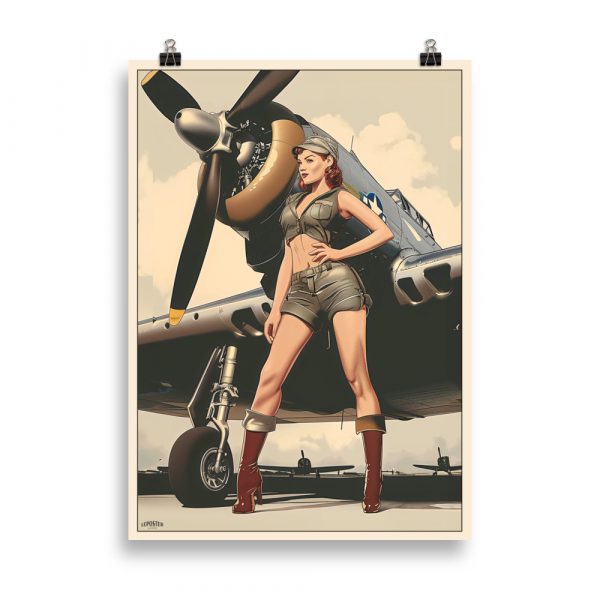Retro Pin-Up Poster "Fly with Me" - Image 2