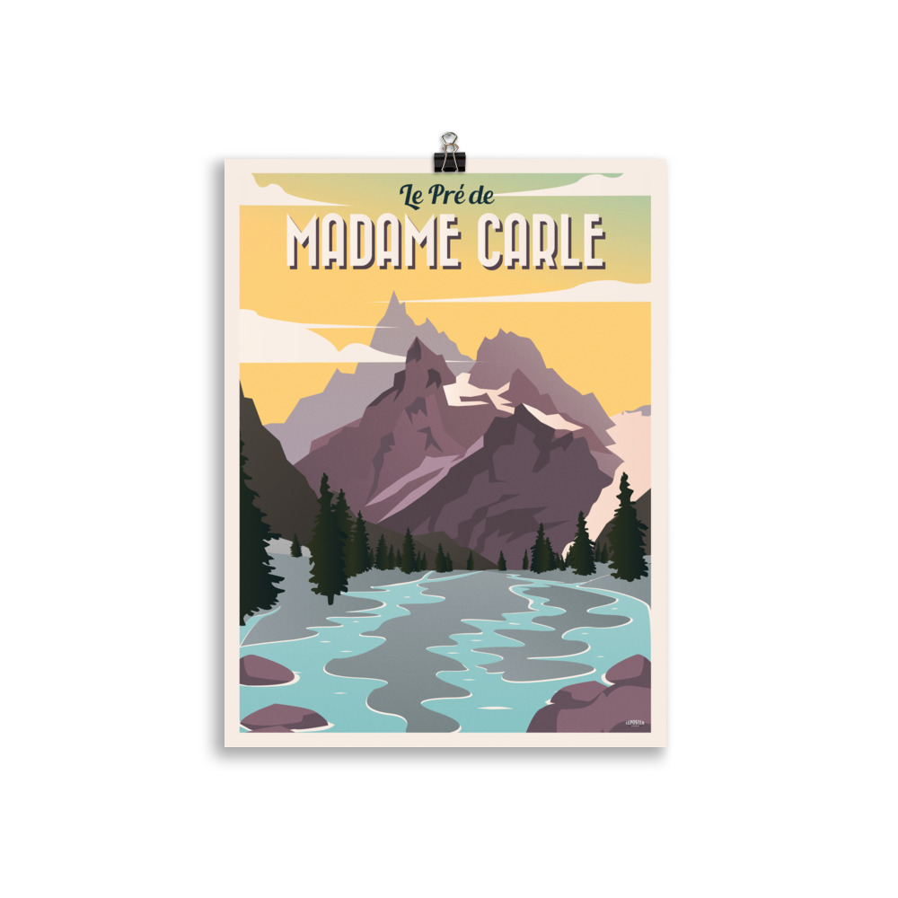Poster Vintage Pré de Madame Carle Ecrins – Image 2