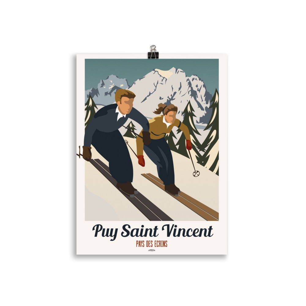 Poster Vintage "Puy Saint Vincent Ski" – Image 2