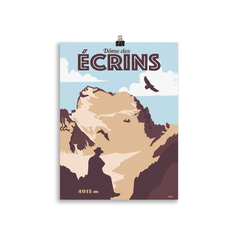 Poster Vintage "Le Dome des Ecrins" Alpinisme – Image 2