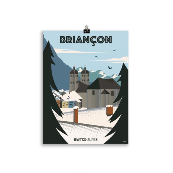 Poster Vintage "Briançon Hautes Alpes" – Image 2
