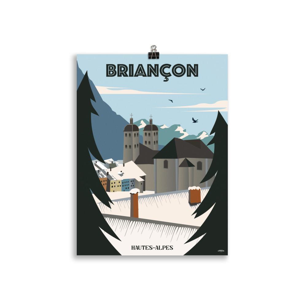 Poster Vintage "Briançon Hautes Alpes" – Image 2