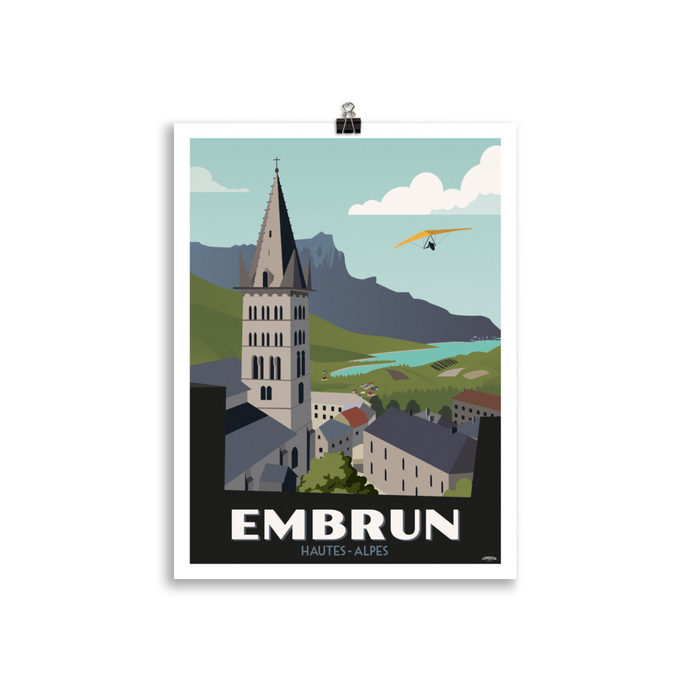 Poster Vintage "Cathédrale Embrun" Hautes Alpes – Image 2