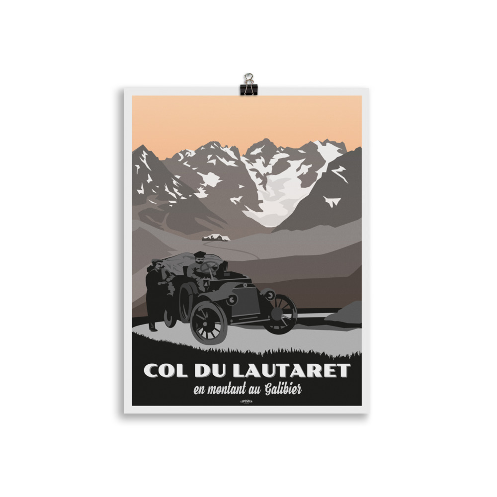 Poster Vintage "Le Col du Lautaret, en montant au Galibier" – Image 2