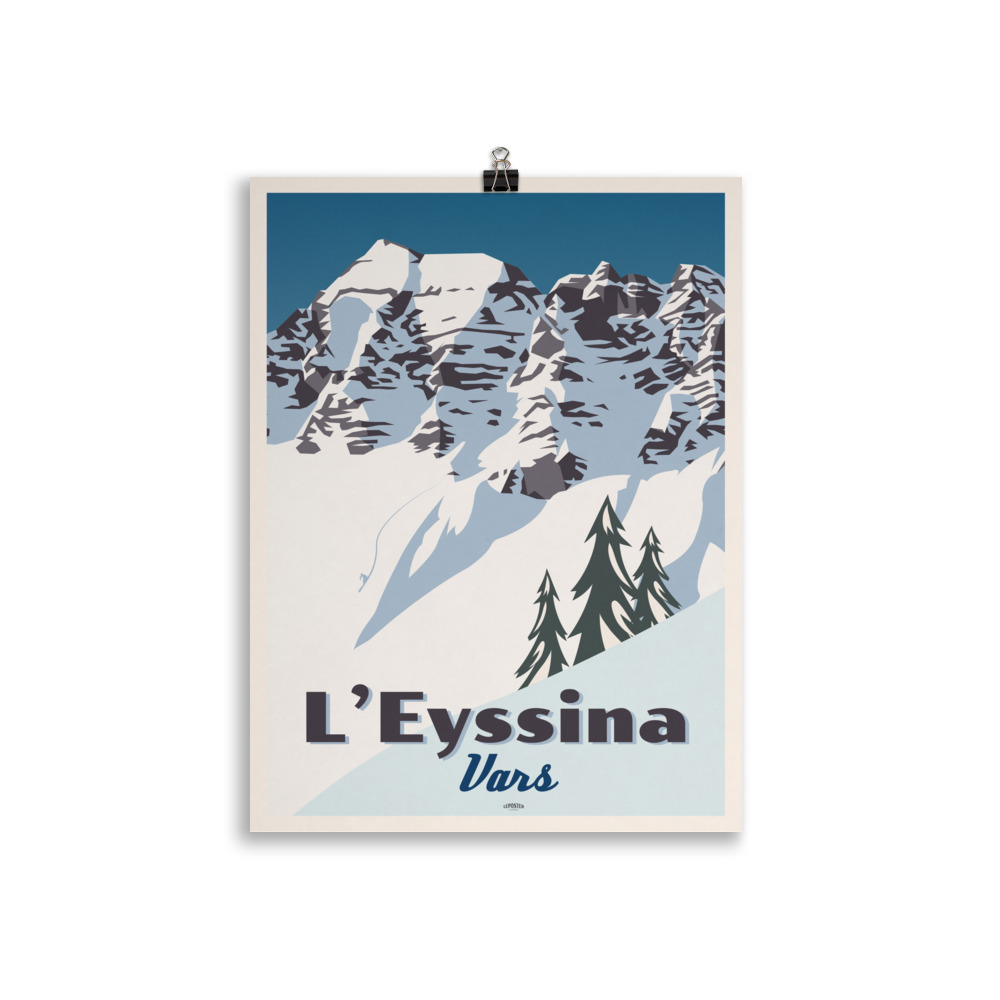 Poster Vintage "Face de l'Eyssina, Vars" – Image 2