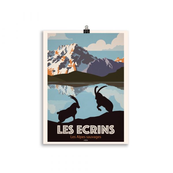Poster Travel Vintage "Les Ecrins" Parc National – Image 2