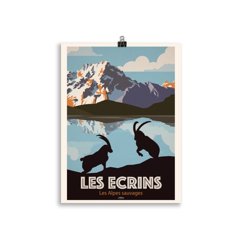 Poster Travel Vintage "Les Ecrins" Parc National – Image 2