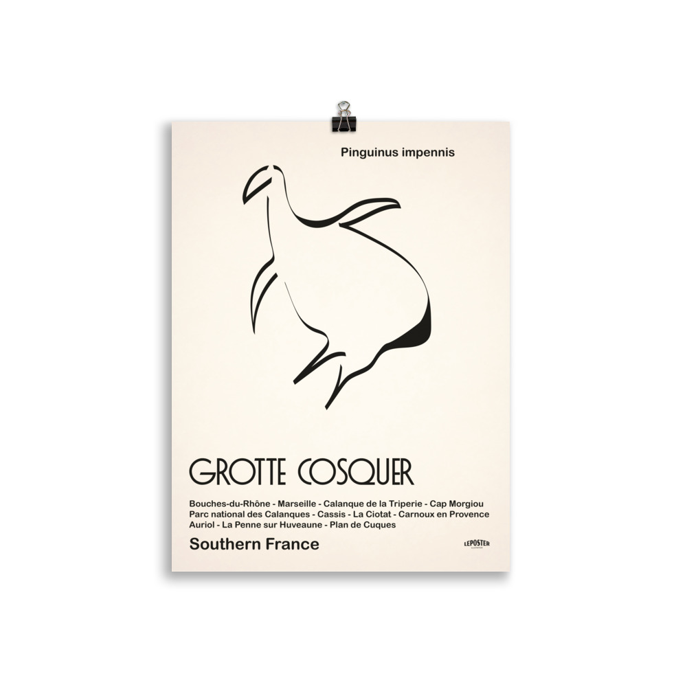 Poster Minimaliste  Marseille "Grotte Cosquer"  Pingouin – Image 2