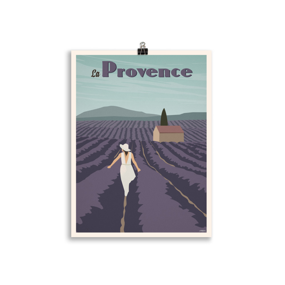 Poster Vintage  "La Provence"  Champ de Lavande – Image 2