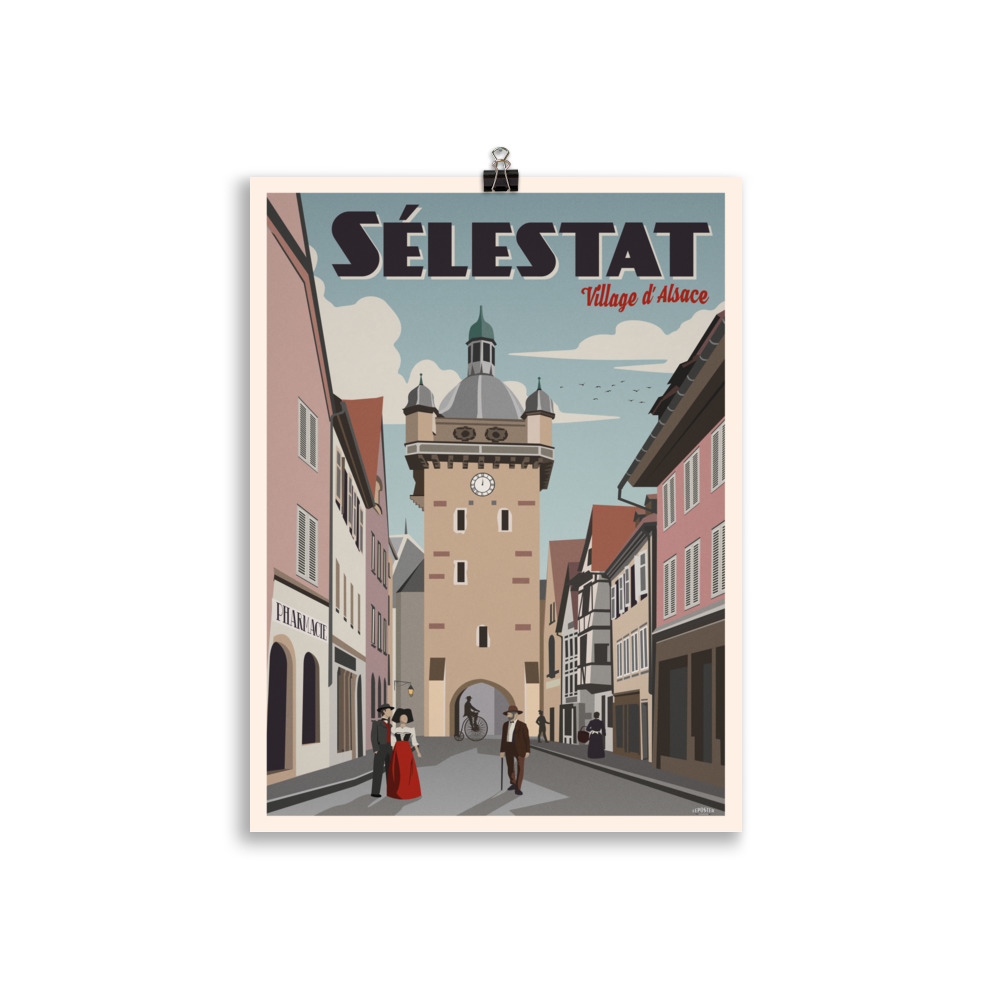 Poster Vintage "Sélestat et la tour neuve" – Image 2