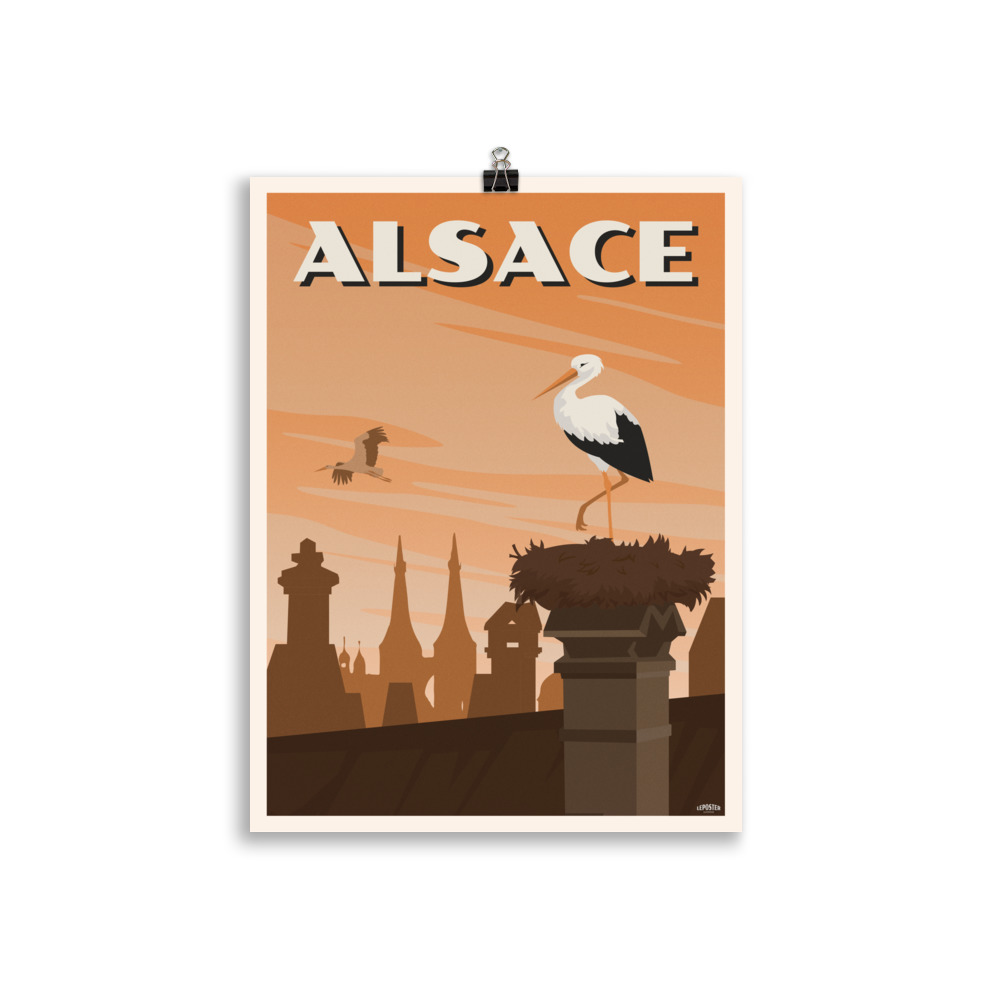 Poster Vintage "Cigogne d'Alsace" – Image 2