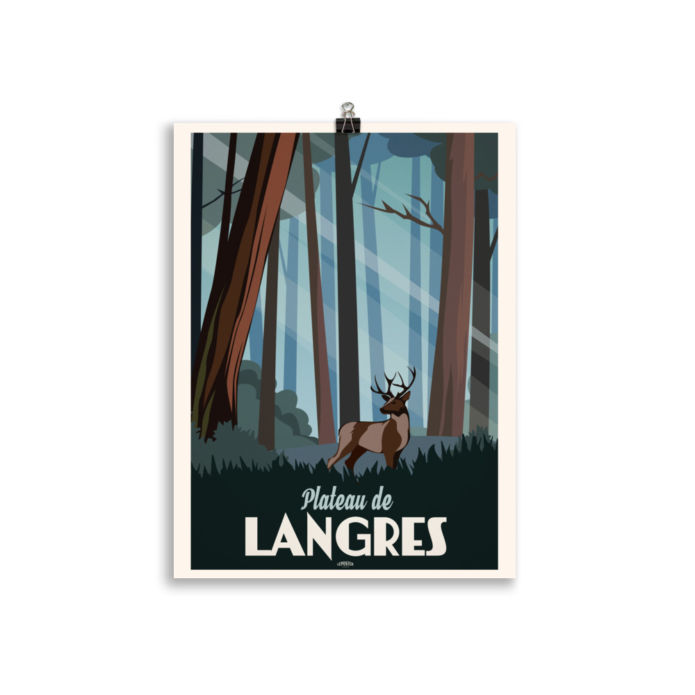 Poster Travel vintage "Plateau de Langres" Parc National de Forêts – Image 2