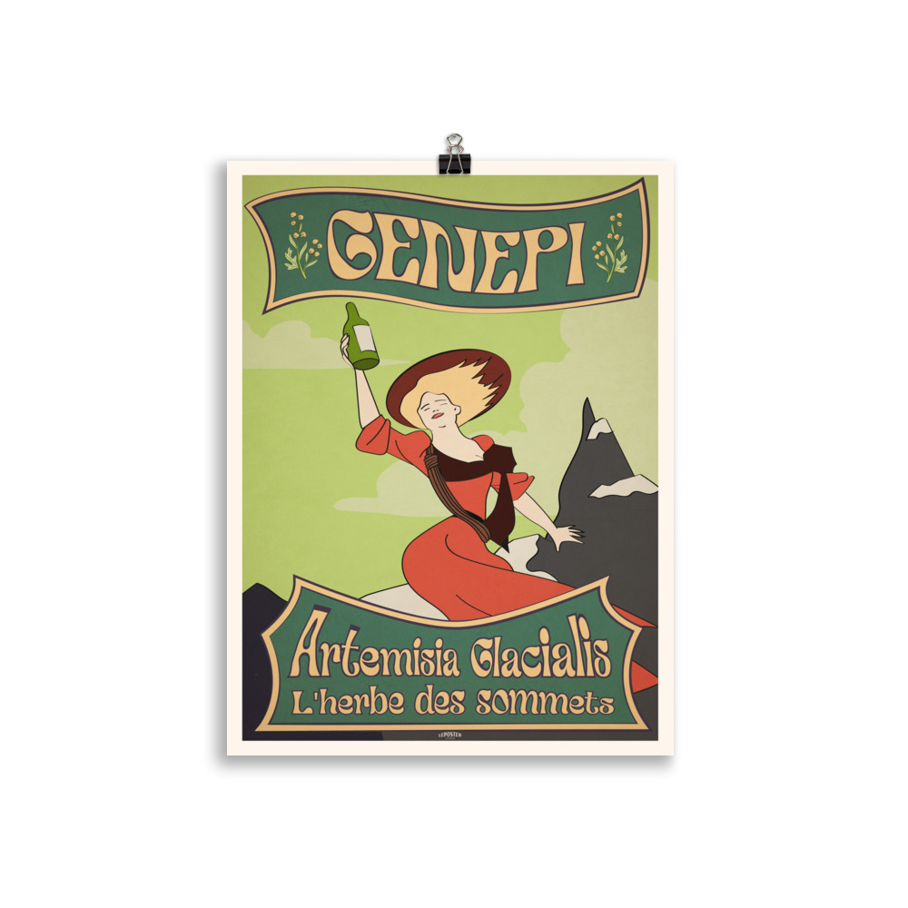 Poster Vintage " Génépi, l'herbe des sommets " – Image 2