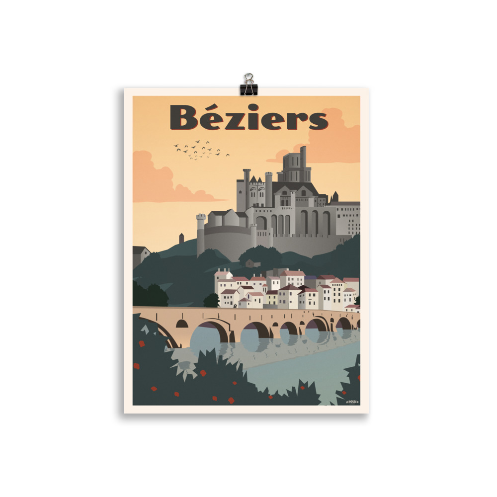 Poster Vintage " Cathédrale de Béziers" – Image 2