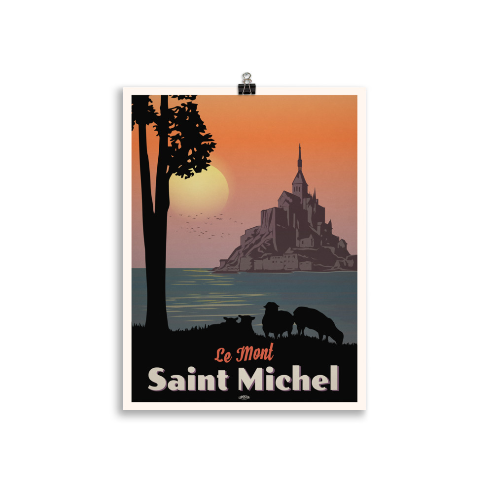 Poster Vintage " Le Mont Saint Michel " Abbaye de St-Michel – Image 2