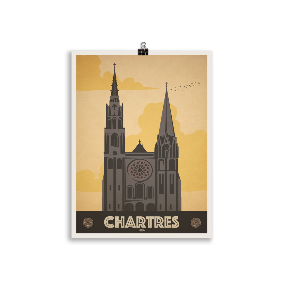 Poster Travel Vintage "Cathédrale de Chartres" – Image 2