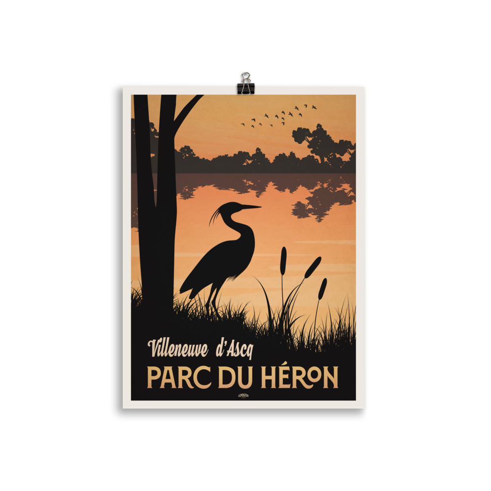 Poster Vintage "Parc du Heron" Villeneuve-d'Ascq – Image 2
