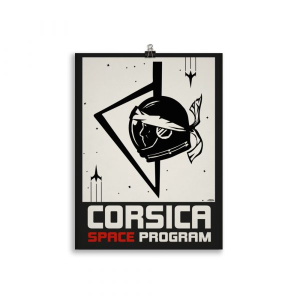 Poster Propagande Vintage « Corsica Space Program » Science Fiction – Image 2