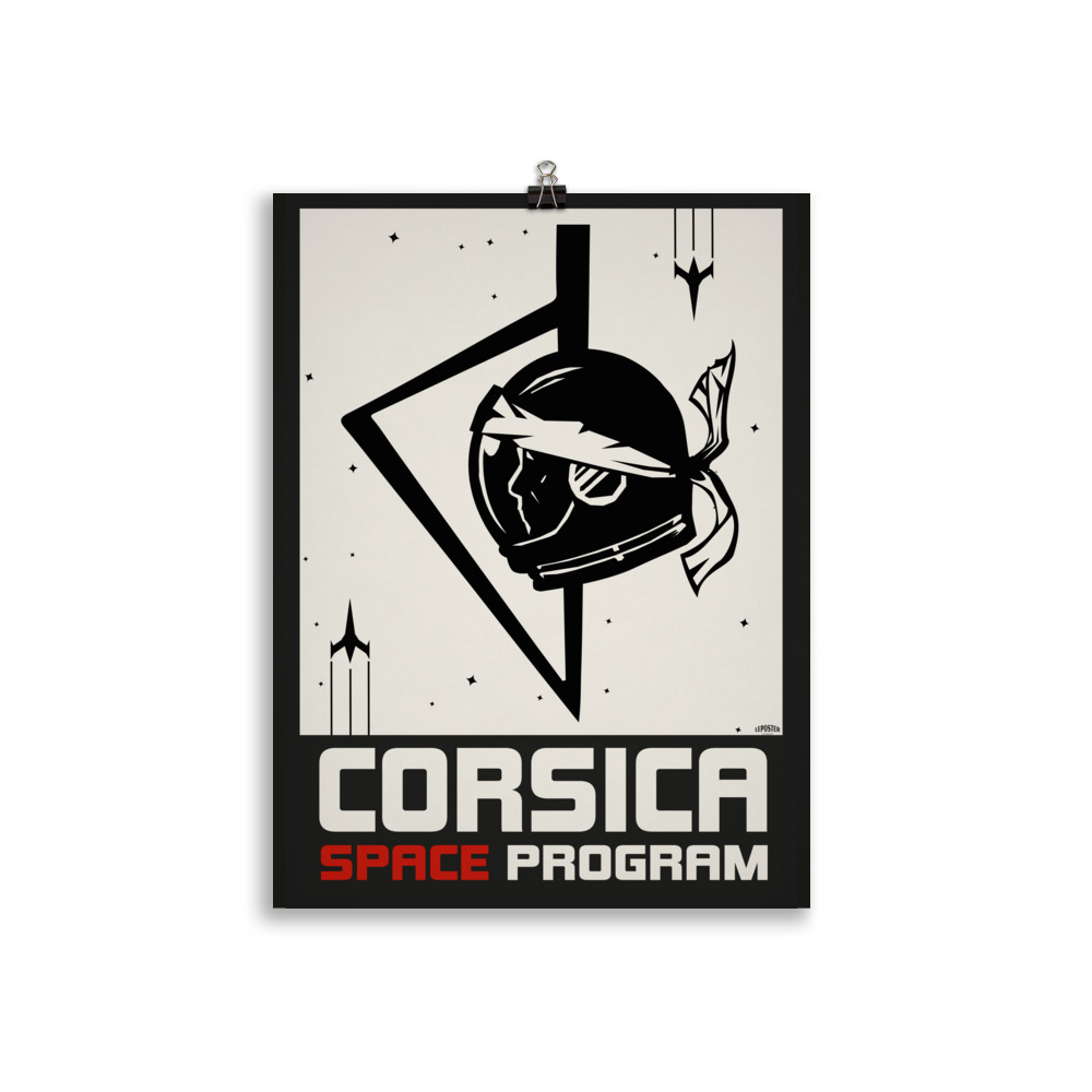 Poster Propagande Vintage « Corsica Space Program » Science Fiction – Image 2