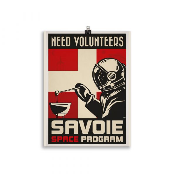 Poster Propagande Vintage "Savoie Space Program"  Science-Fiction – Image 2