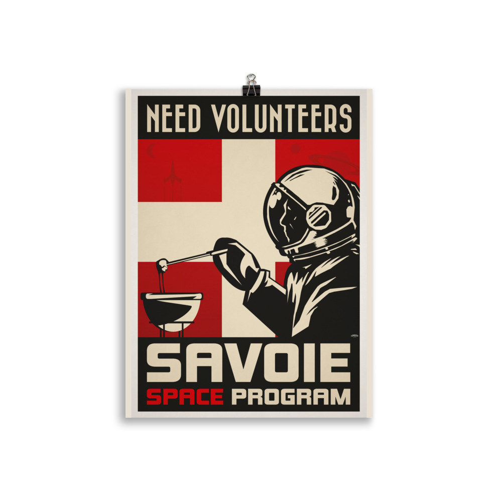 Poster Propagande Vintage "Savoie Space Program"  Science-Fiction – Image 2