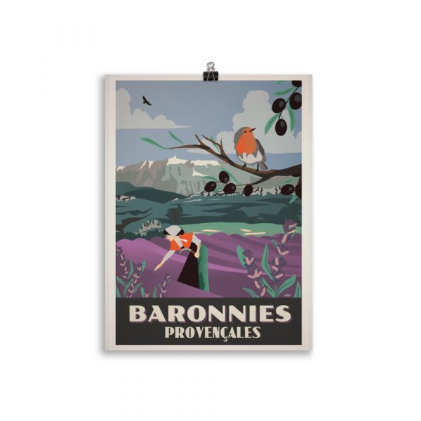 Poster Vintage "Baronnies Provençales" – Image 2