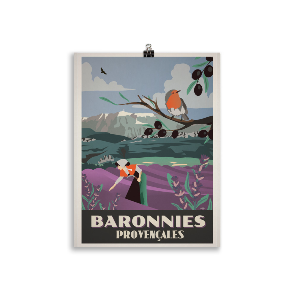 Poster Vintage "Baronnies Provençales" – Image 2