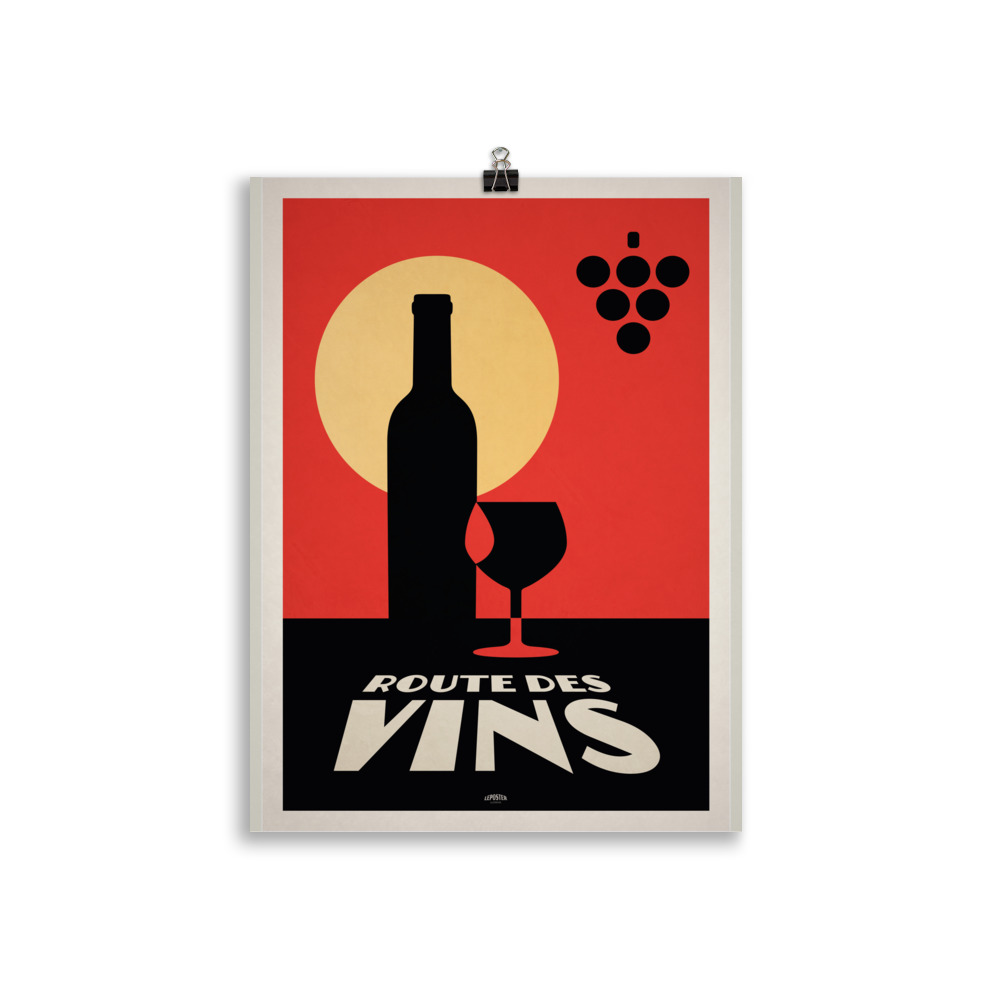 Poster Vintage "Route du Vin" – Image 2