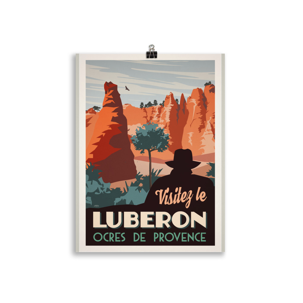 Poster Vintage Luberon "Ocres de Provence" – Image 2