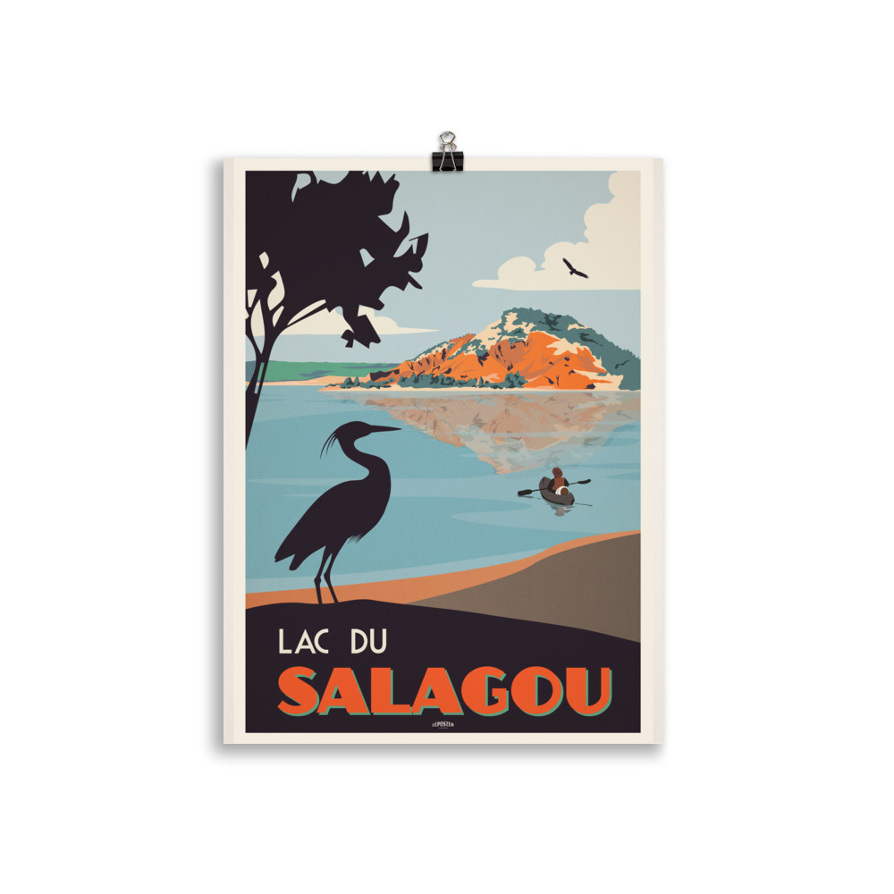 Poster Travel Vintage "Lac du Salagou" Occitanie – Image 2