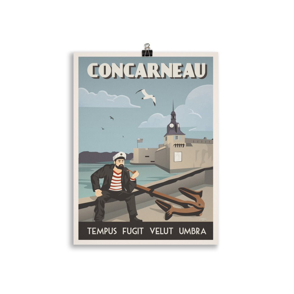 Poster Travel Vintage "Concarneau et son Cadran Solaire" – Image 2