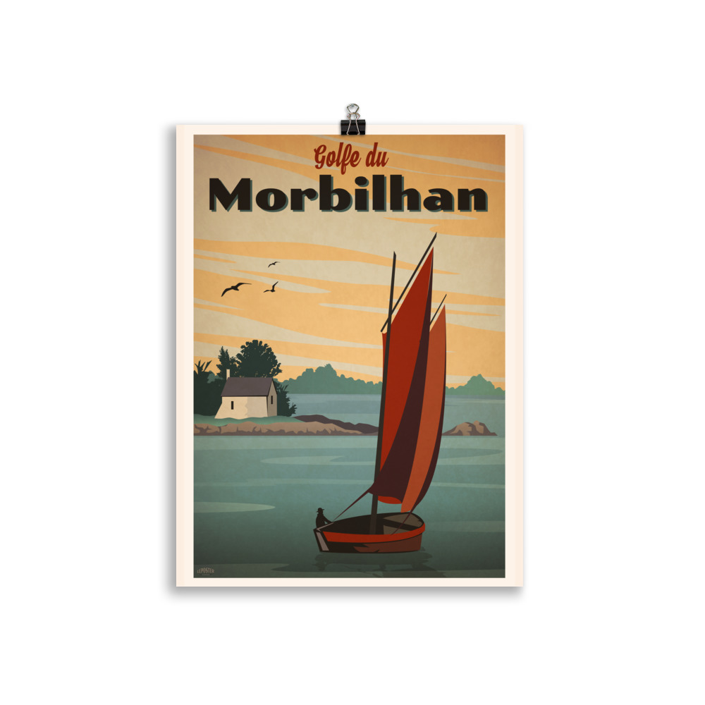 Poster Travel Vintage "Golfe du Morbilhan" – Image 2