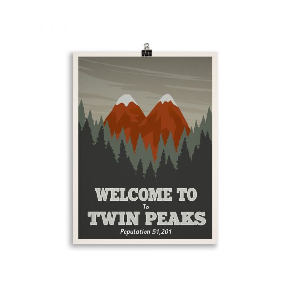 Poster Travel Vintage « Welcome to Twins Peaks" – Image 2