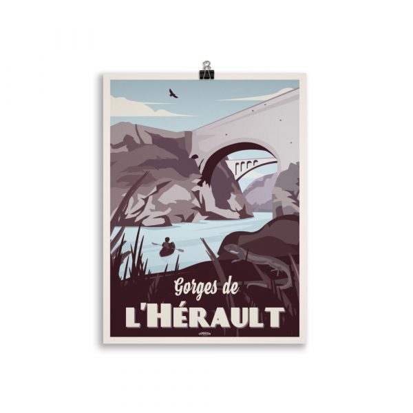 Poster Travel Vintage "Gorges de l'Hérault " – Image 2