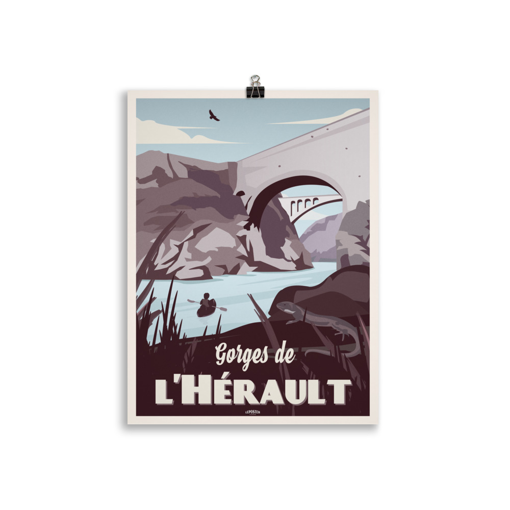 Poster Travel Vintage "Gorges de l'Hérault " – Image 2