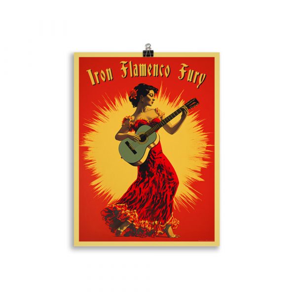Poster Vintage "Iron Flamenco Fury" – Image 2
