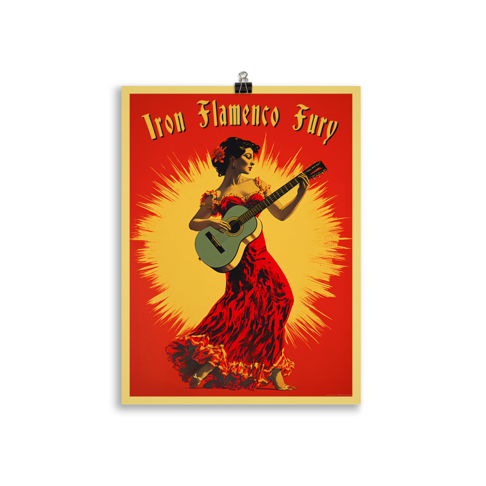 Poster Vintage "Iron Flamenco Fury" – Image 2