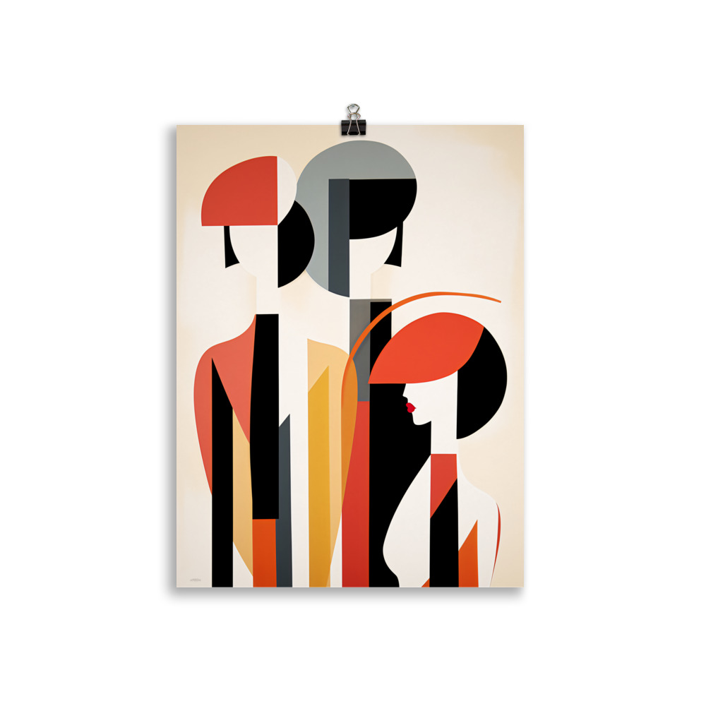 Poster Vintage Art Deco "Elegant Woman Profil" – Image 2