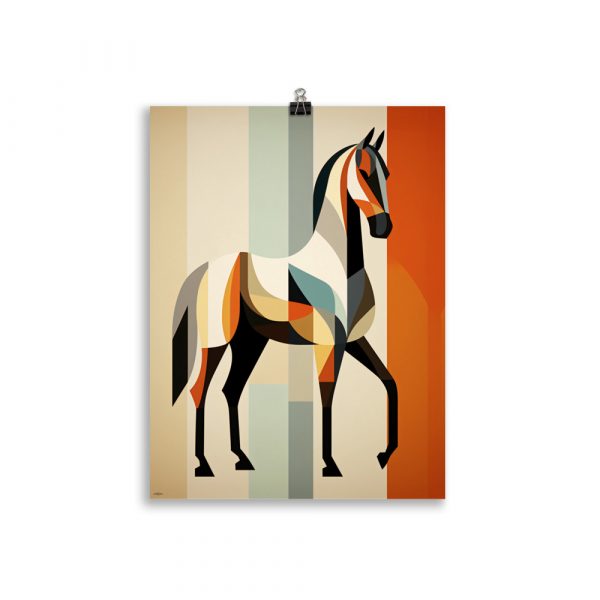 Poster Vintage "Cheval Art-Deco" – Image 2