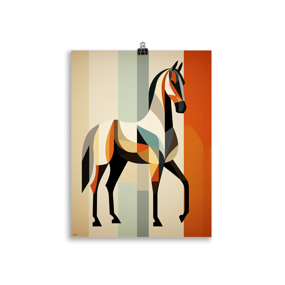 Poster Vintage "Cheval Art-Deco" – Image 2